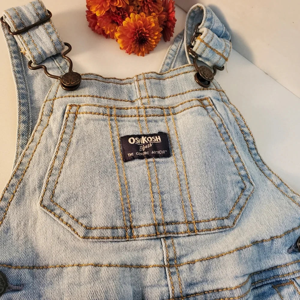 Osh Kosh Denim Overalls, Size 18 Months